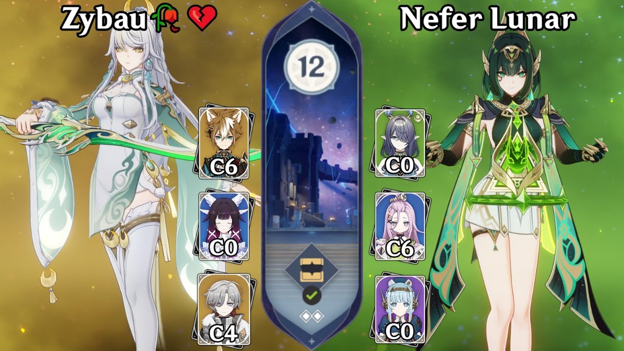 C0 Zibai / C1 Nefer (6.3 Spiral Abyss) 36-Star Full Clear