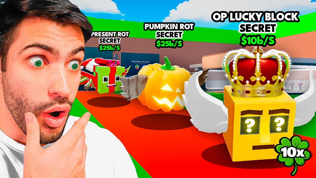 How Many LUCKY ROT SECRETS Can I Get with x10 SERVER LUCK? (ALL SECRET CODES)