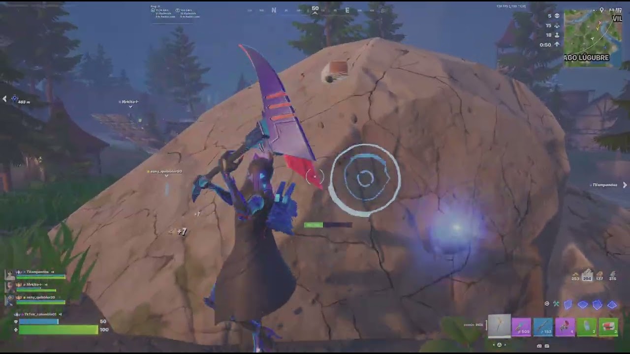 Fortnite, squad con amigos en ranked unreal 8 kills + victoria