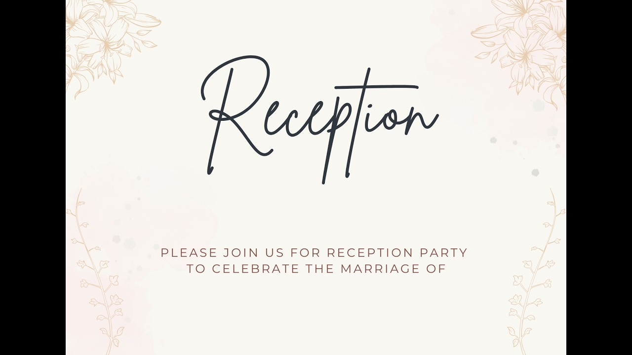 🔴Live  Reception party l 08 -02-2026