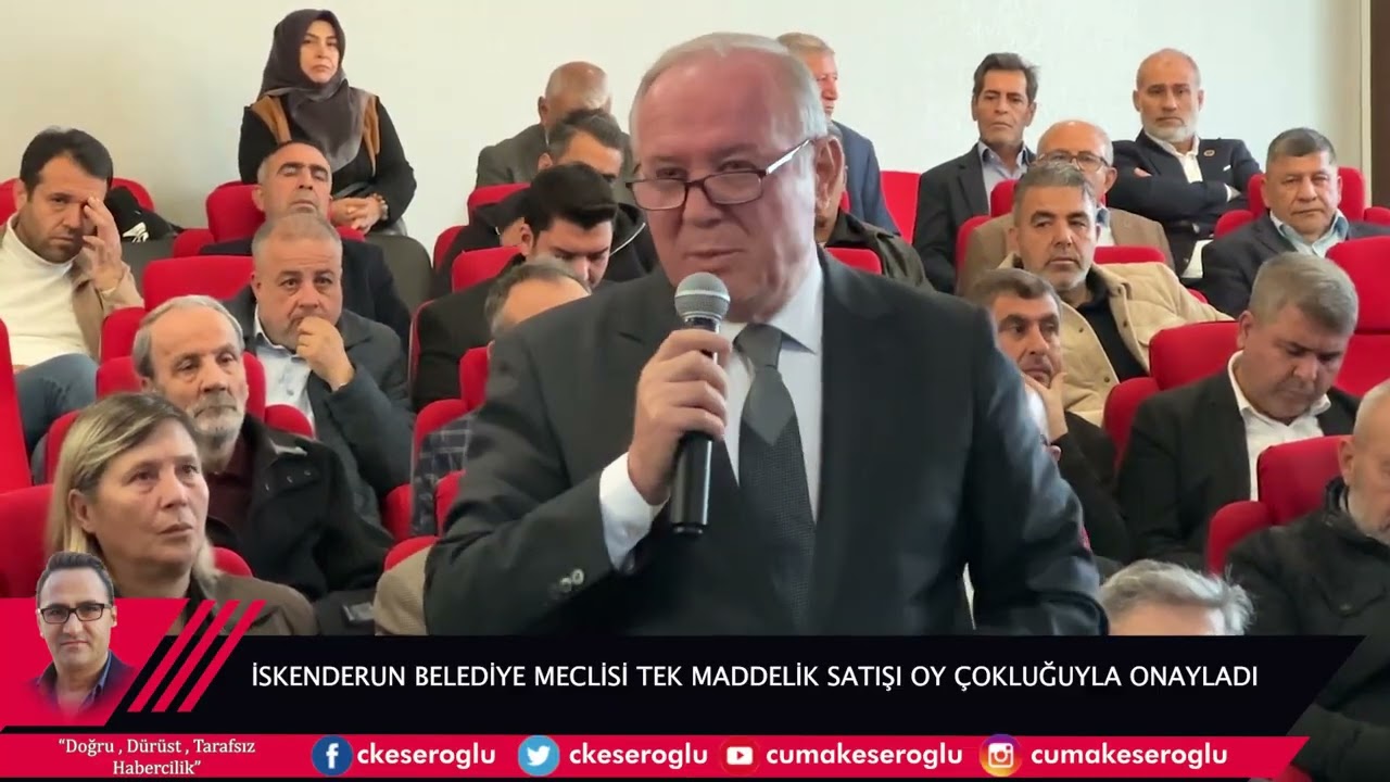 İSKENDERUN BELEDİYE MECLİSİ TEK MADDELİK G&Uuml;NDEMDE YER SATIŞINI OY &Ccedil;OKLUĞUYLA KABUL ETTİ