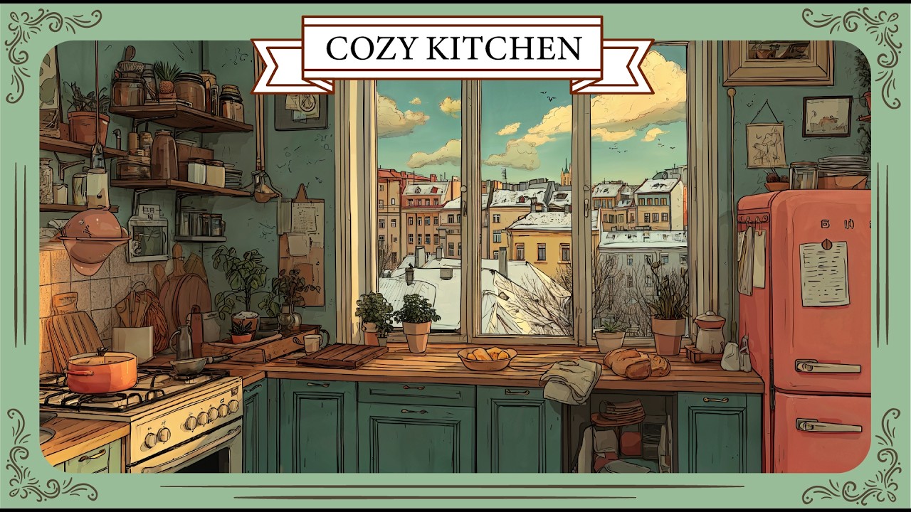 Cozy Kitchen Jazz for Studying & Relaxing | Vintage Oldies Instrumental (No Vocals)