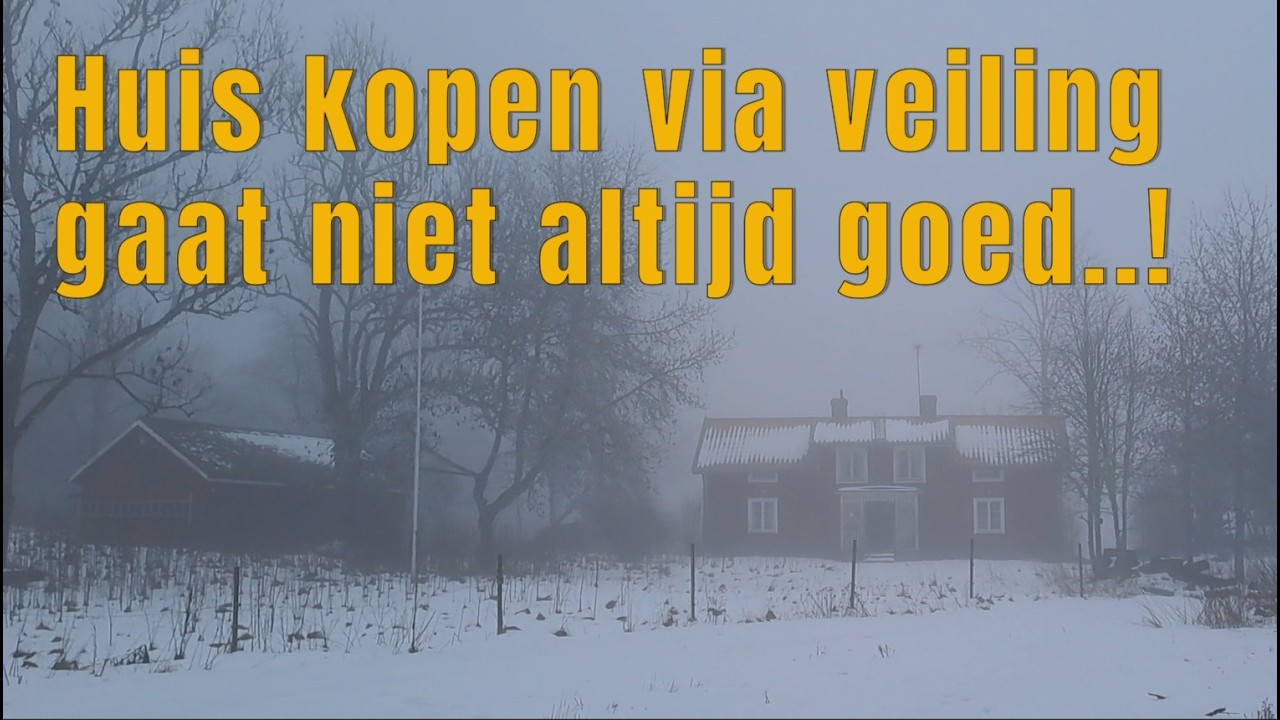 51e - In Zweden - Huis te koop via veiling. In het vizier van een jager