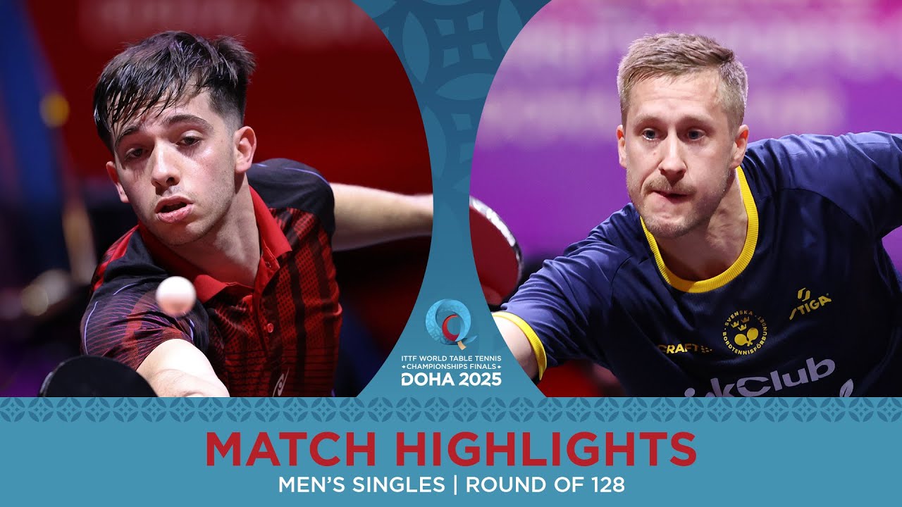 Santiago Lorenzo vs Mattias Falck | Match Highlights | #ITTFWorlds2025