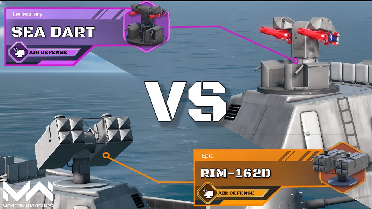 RIM-162D VS Sea Dart | Air Defense Comparison  | Modern Warships