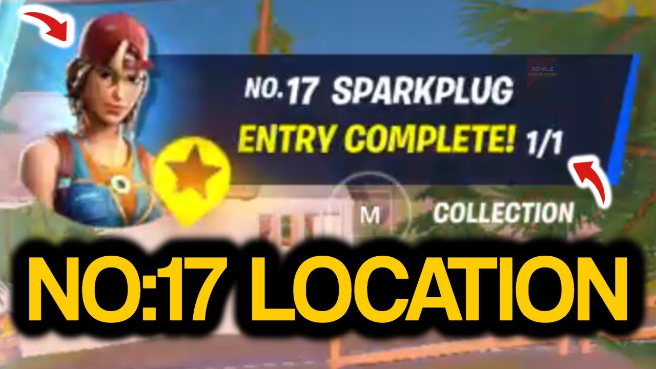 Fortnite CHARACTER 17 Location (UPDATED)! Fortnite season 6 character 17 fortnite sparkplug Location