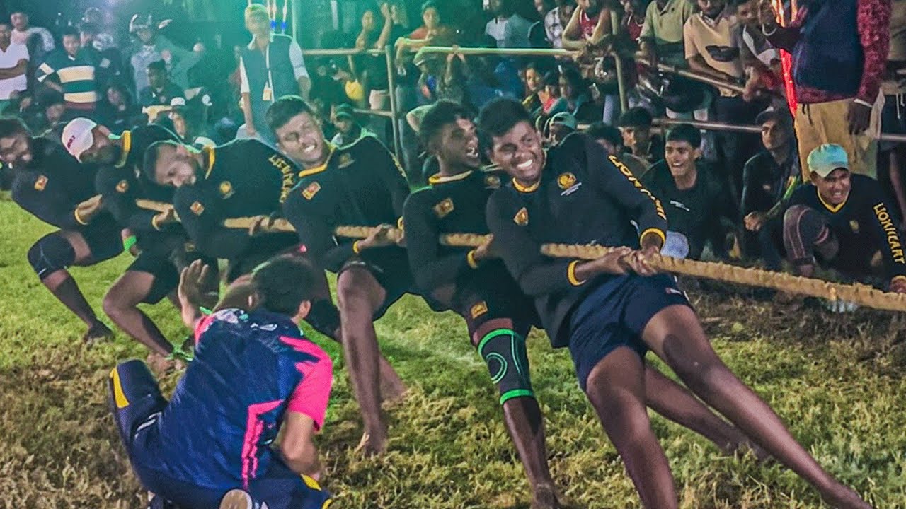 Lion Heart B vs Ganemulla 🔥 480KG Barefoot 6-Man Tug of War Power Battle