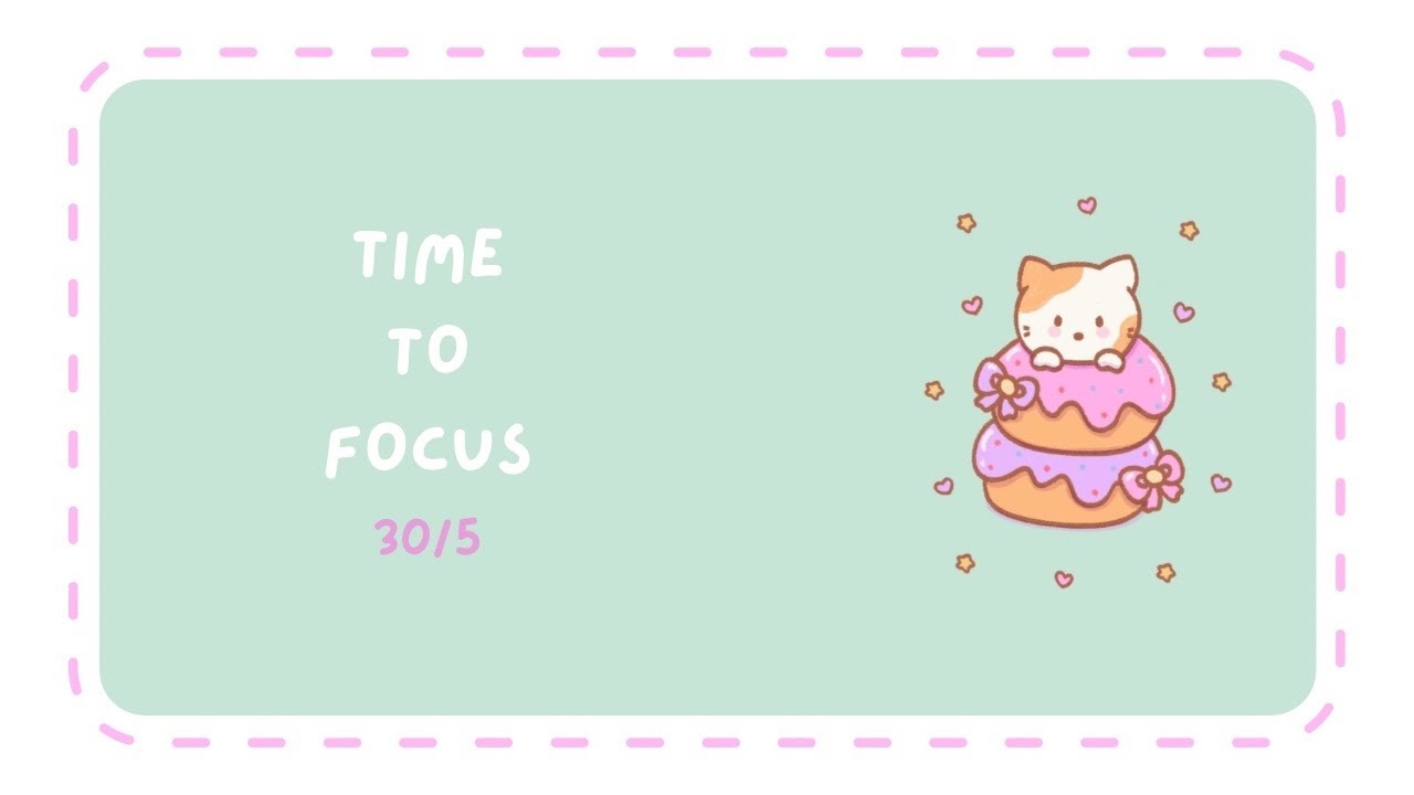 🎀 2-Hour Study Session | 30/5 Pomodoro Timer | Cozy Music ✨