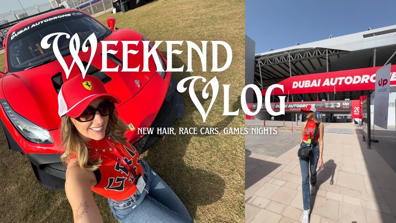 WEEKEND VLOG | new hair, racing cars, games night