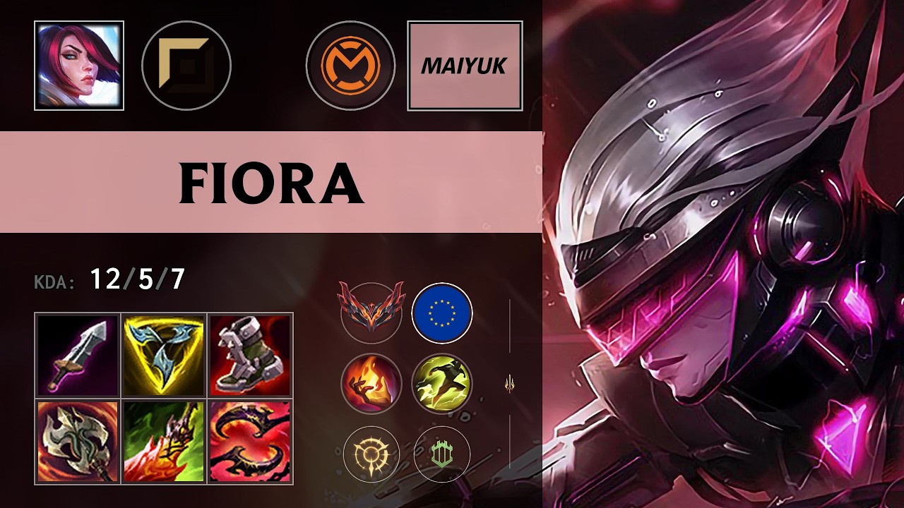 (MCON MaiYuk) Fiora Top vs Yone - EUW Grandmaster Patch 26.14