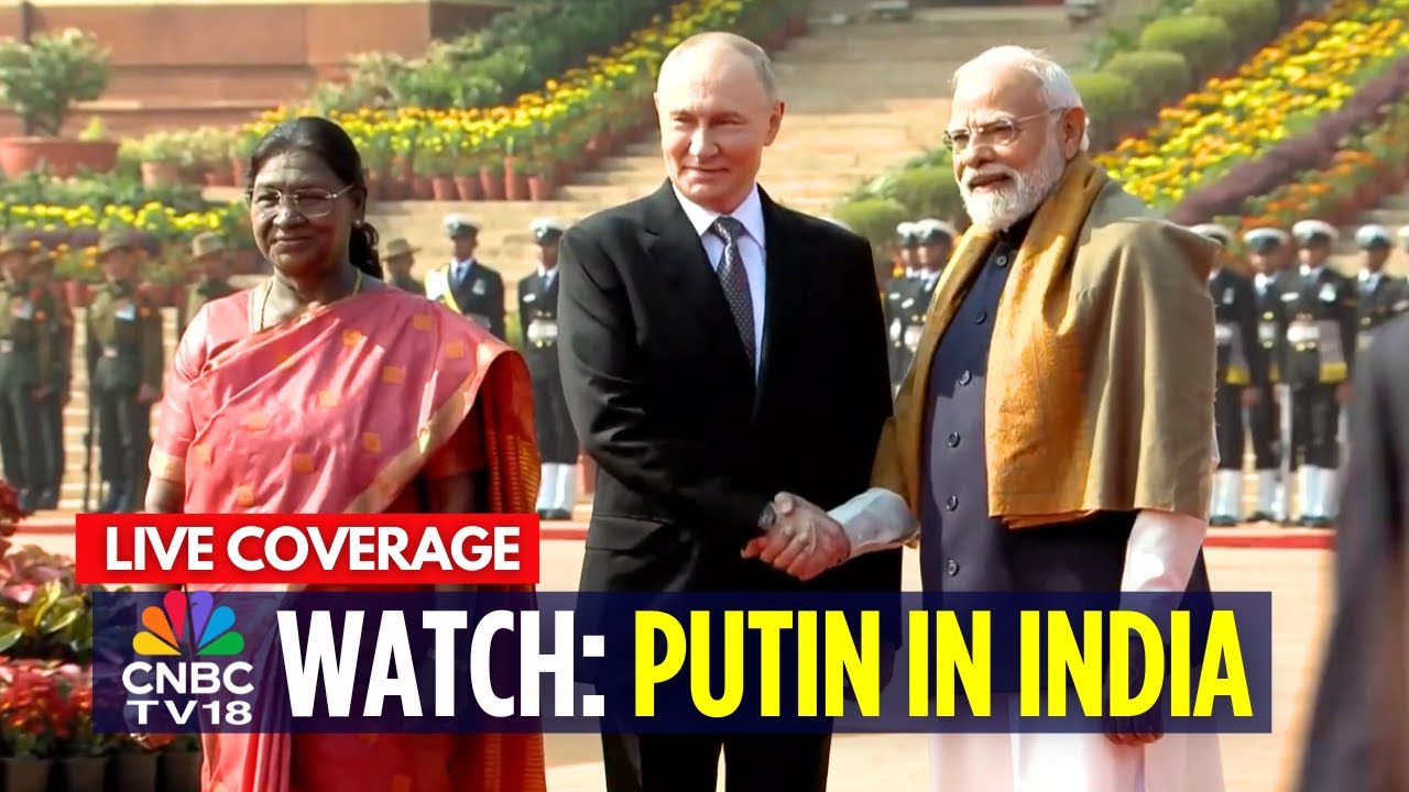 LIVE: Russian President Putin in India For Bilateral Summit | Ceremonial Welcome For Putin | N18G
