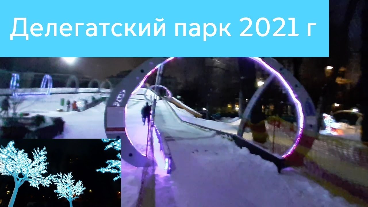 Новогодний Делегатский парк 2021 г