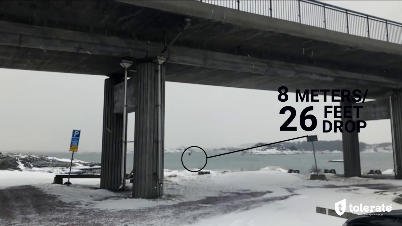 Falling 26 feet from a bridge