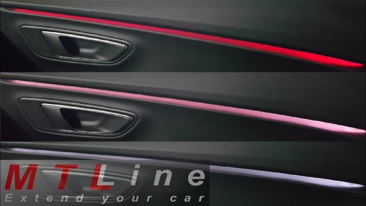 Seat Leon 3 - door ambient lighting change - sprememba ambientalne osvetlitve v vratih