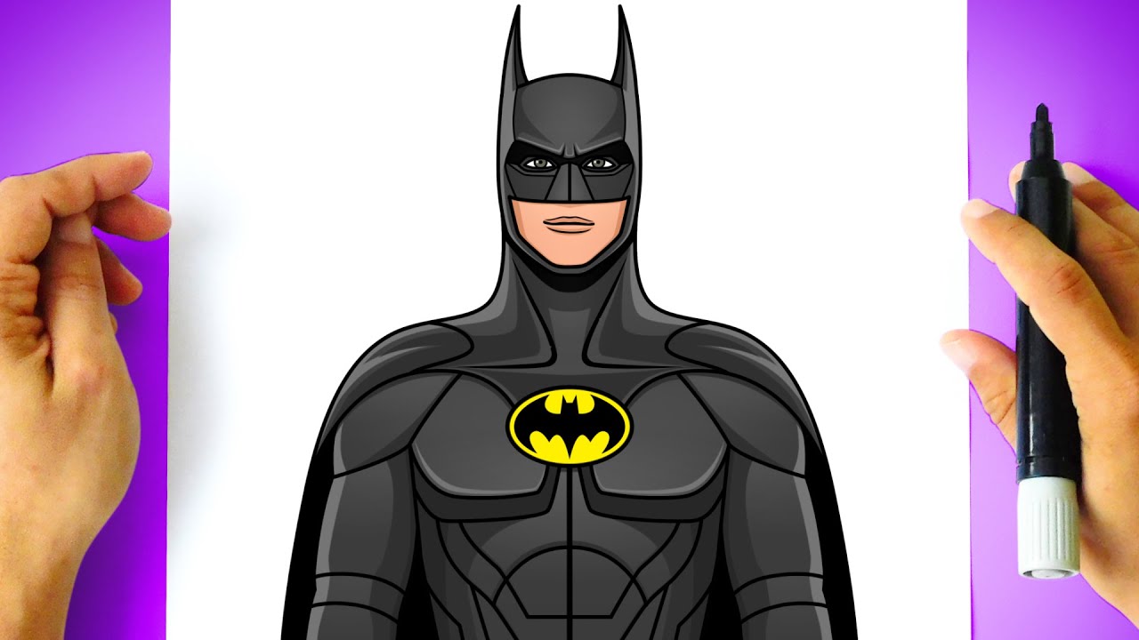 Como DESENHAR o BATMAN - Cómo DIBUJAR a BATMAN - The Flash [ Michael Keaton ]