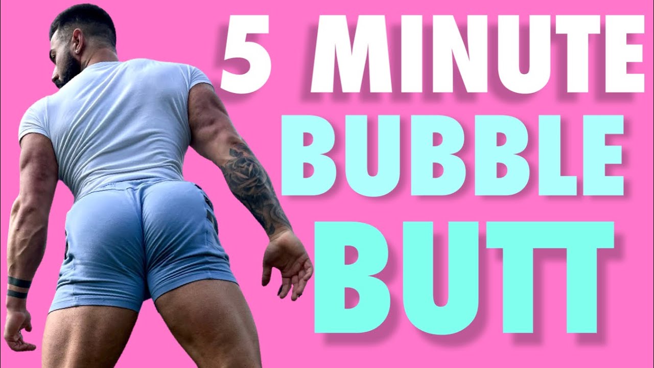 BUBBLE BUTT | 5 Minute BUTT LIFTING WORKOUT | No Equipment | All Booty, No Thighs | No Excuses!