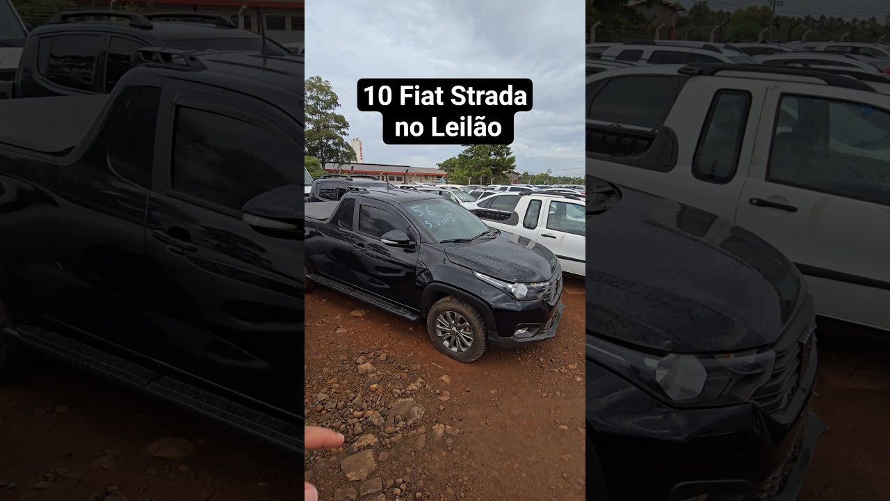 Encontrei v&aacute;rias Fiat Strada no p&aacute;tio da Renovar Leil&otilde;es no Rio Grande do Sul