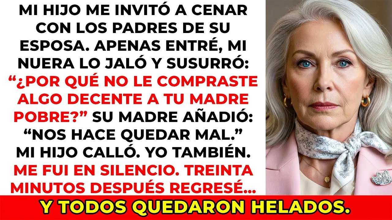 Mi nuera me llamó “pobretona” frente a sus padres, y lo que revelé después los dejó mudos