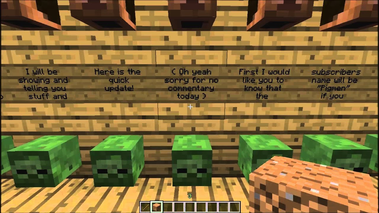 A Quick Update (Minecraft)