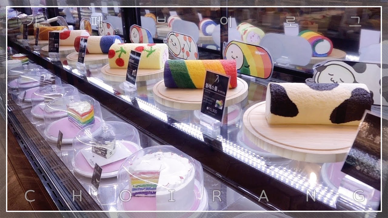 SUB)디저트 맛집은 바로 이곳🤤 블레스롤 카페 브이로그 Bless Roll Cafe Vlog | 홍시주스 | 벚꽃라떼 | 마카롱 | 캔 아이스크림 | 장미차 | ASMR 😴