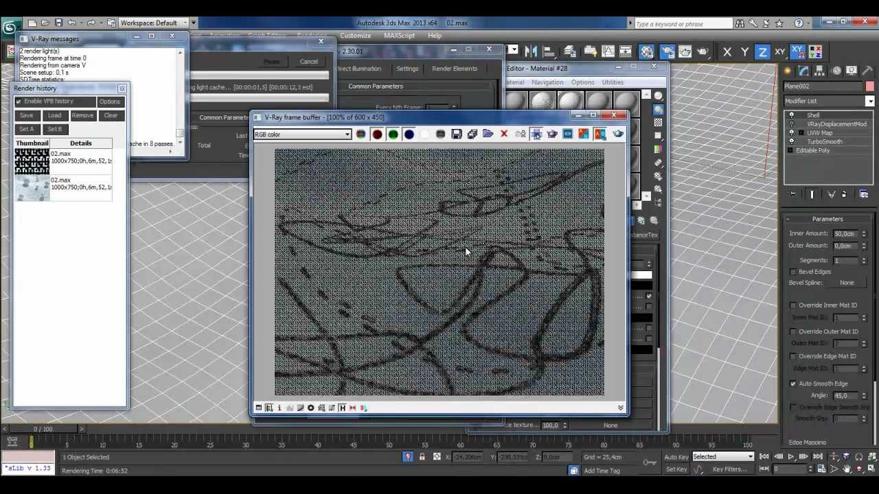 ŚLADY NA ŚNIEGU - TUTORIAL - 3DS MAX - VRAY - SNOW TRACES - CGWISDOM.PL