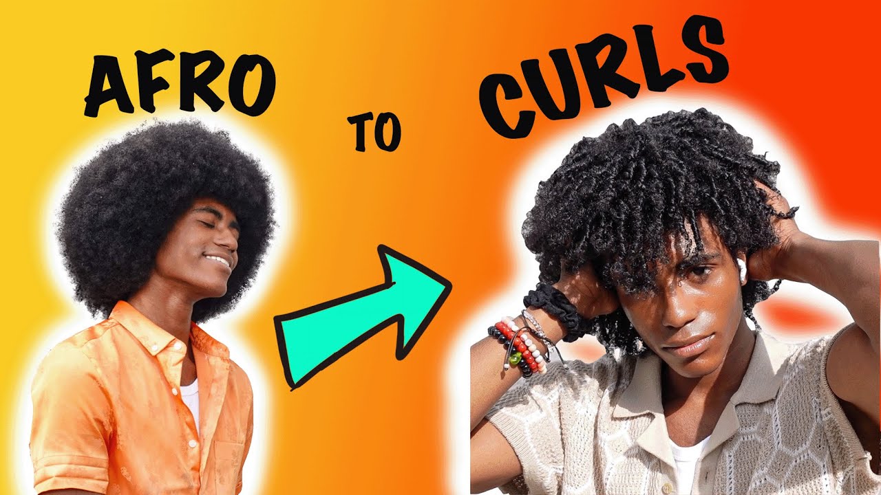 Afro To Curls! | Finger Coils Tutorial Pt. 1