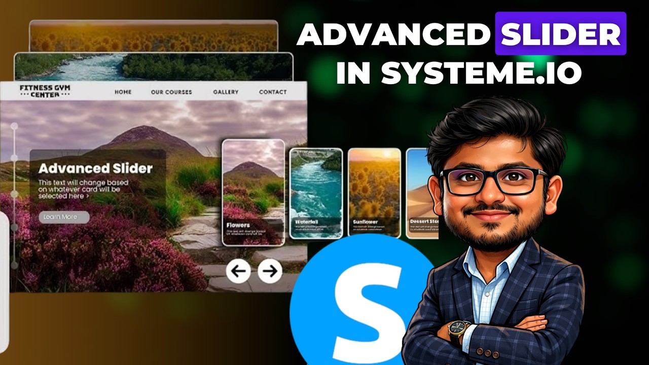 How To Create Advanced Slider in Systeme.io | Build Custom Full Screen Slider Easily