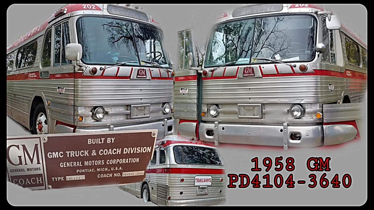 1958 GM PD4104-3640 |TRAILWAYS BUS