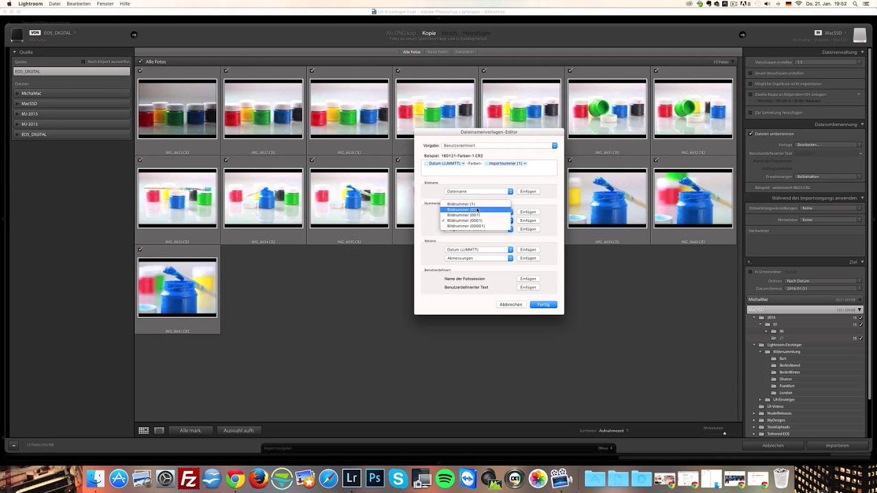 Lightroom lernen 6: Neue Bilder importieren
