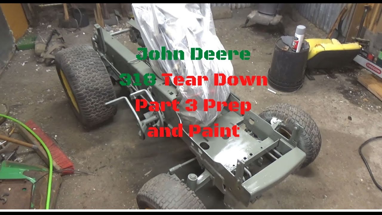 Подготовка к покраске John Deere 318