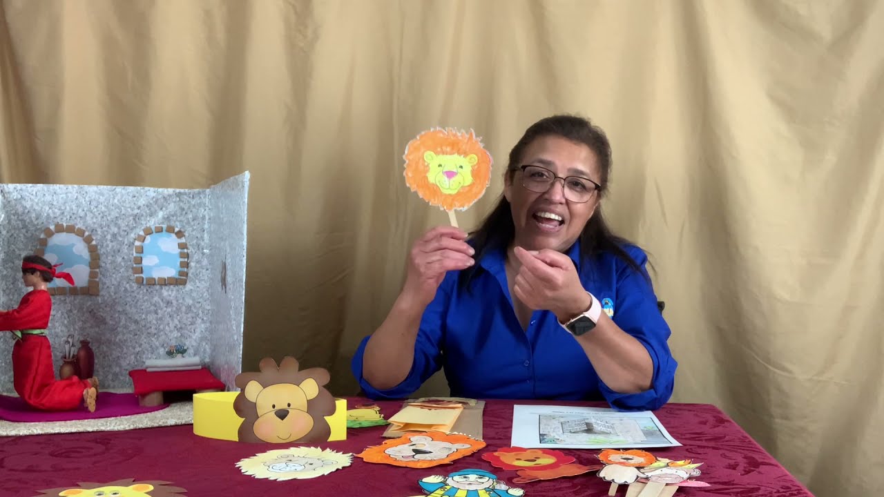 INFANTES-TRES VECES AL DIA- DANIEL EN EL FOSO DE LOS LEONES -IDEAS # 8- MINISTERIO INFANTIL