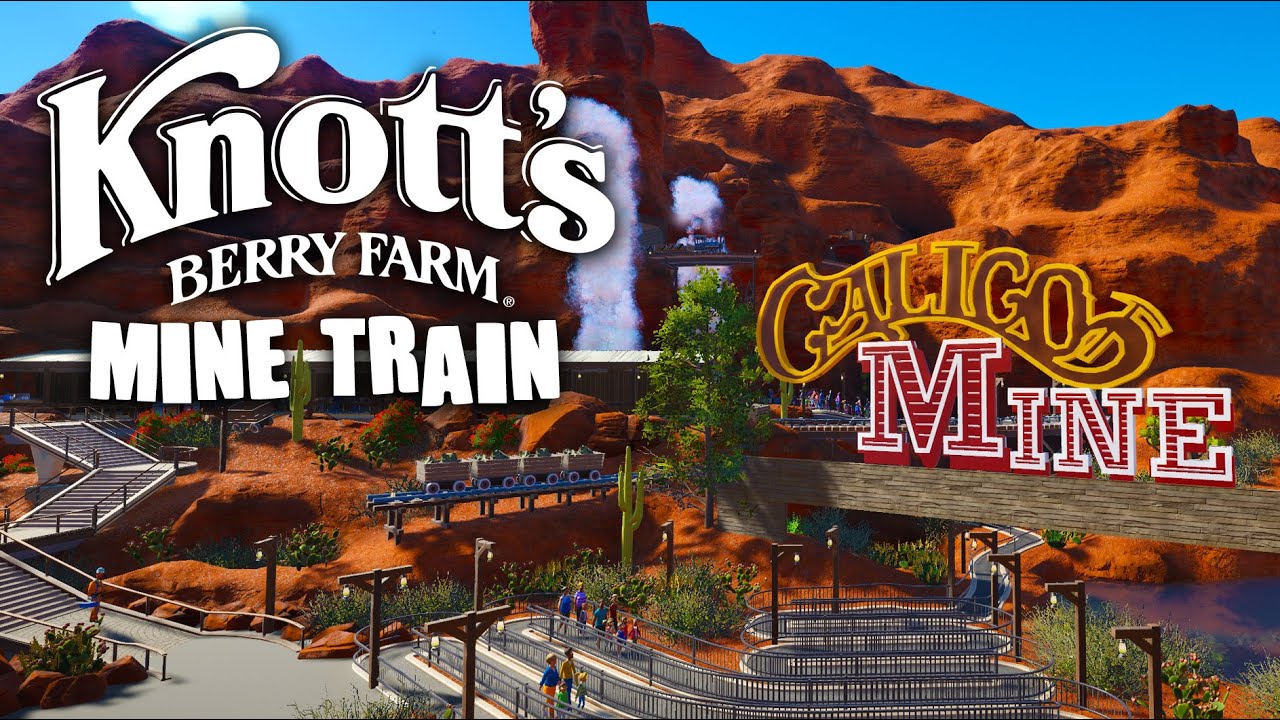 Реконструкция поезда Knott's Berry Farm Calico Mine от первого лица!