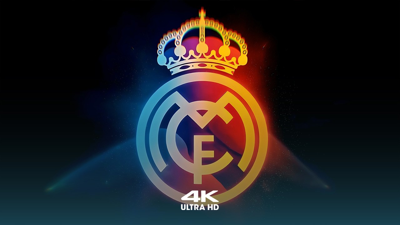 Real Madrid Neon Crest 4K Live Wallpaper | Ultra HD Screensaver ⚽🔥