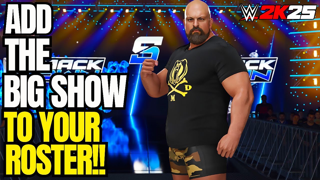 Как добавить «Большое шоу» в WWE 2K25! 🔥 Реалистичные атрибуты, ИИ и приёмы