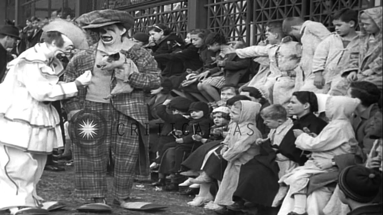 Clowns and performers of Ringling Brothers Barnum and Bailey Circus perform at Be...HD Stock Footage