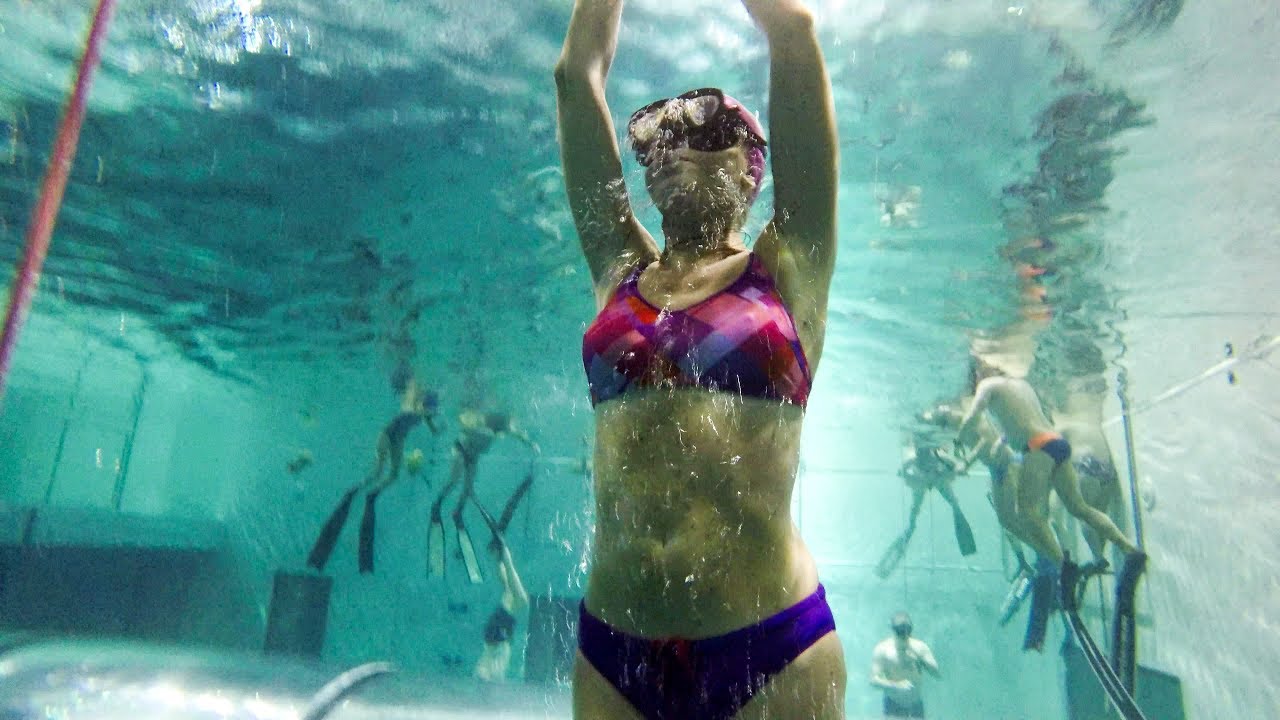 The World's Deepest Pool, Freediving in Y40 Deep Joy, 40 Metres Deep