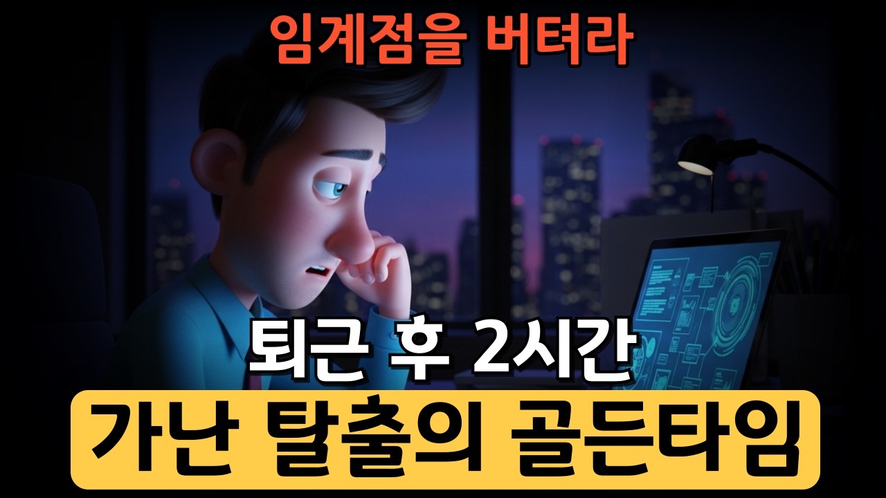 퇴근 후 2시간, 당신의 대에서 가난을 끊어낼 마지막 기회