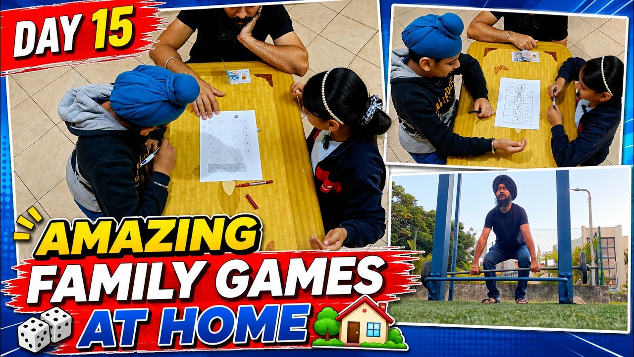 Day 15 of 365 Daily Vlogging Challenge | Amazing Family Games at Home 🎲 | Family Fun Vlog