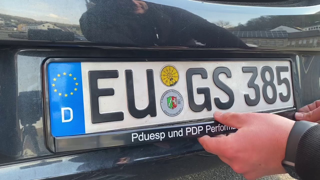 PKW Kennzeichen Halterung (Nummernschild Halter) wechseln (hinten) Opel Corsa E Anleitung