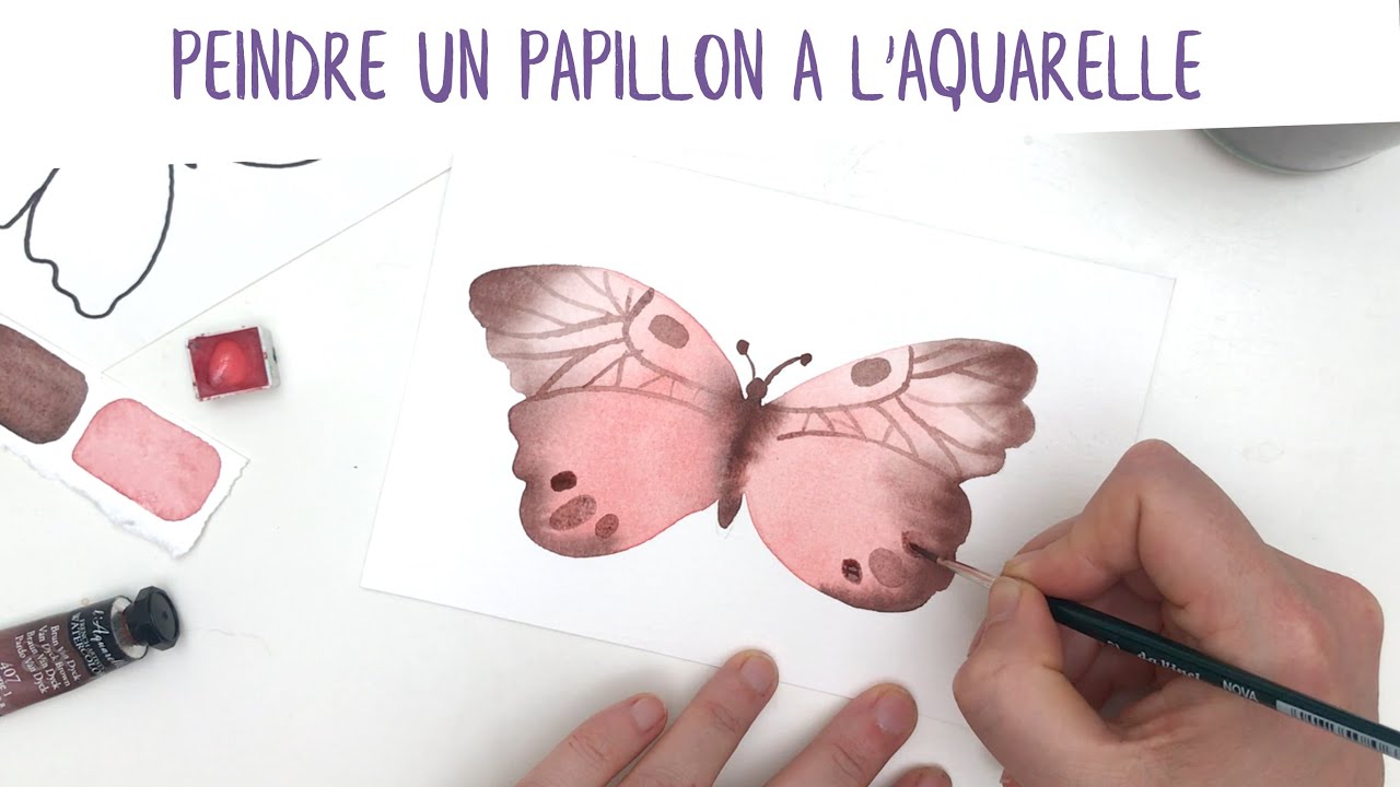 Tutoriel : peindre un papillon à l'aquarelle