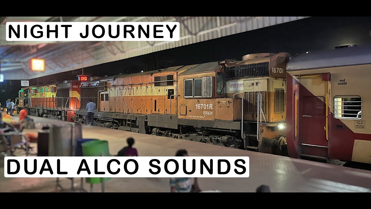 Best ever sounds of DUAL ALCO Locomotives : Mysore-Kacheguda Express | April 2022