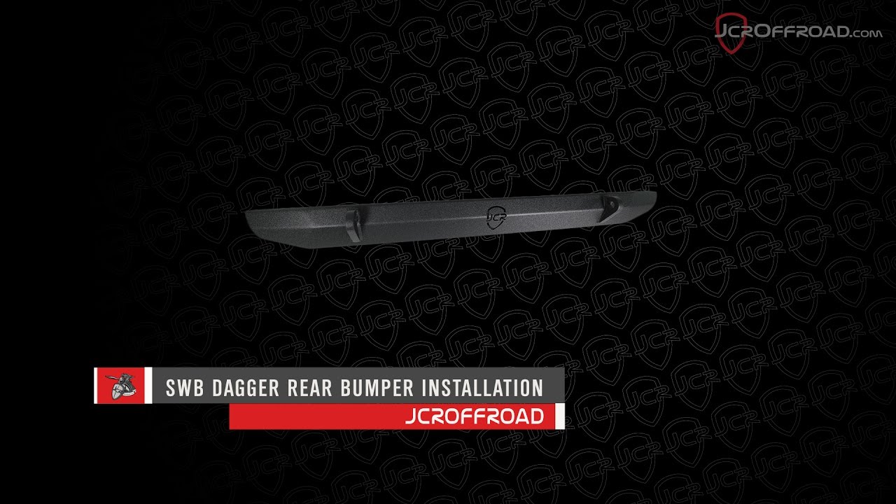 JcrOffroad - TJ/YJ Wrangler Rear Dagger Bumper Installation