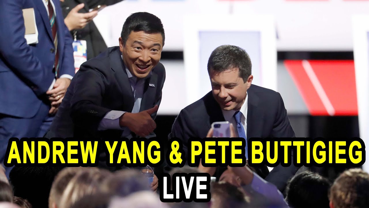 Andrew Yang & Pete Buttigieg LIVE | #YangGang | #TeamPete | Re-Broadcast