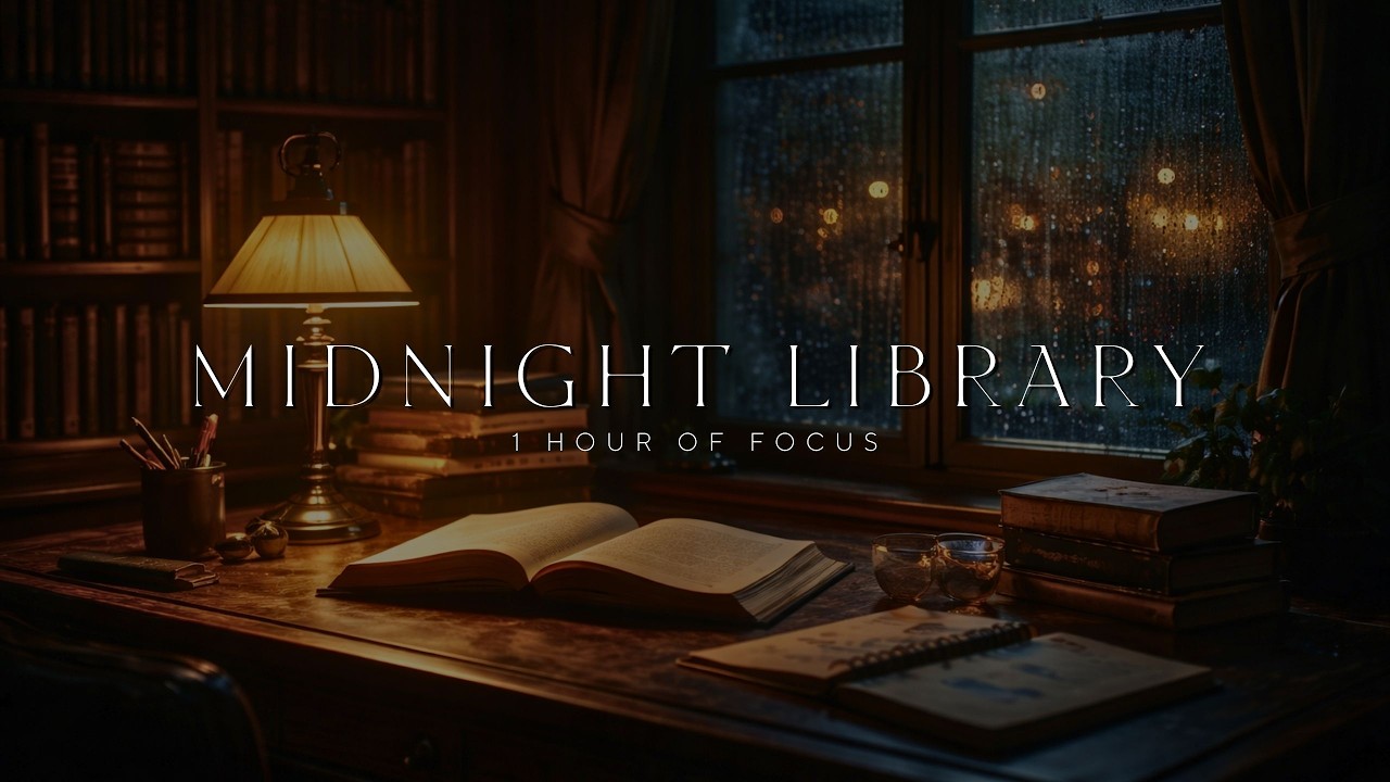 Deep Focus and Study Music | Quiet Library After Midnight Ambience