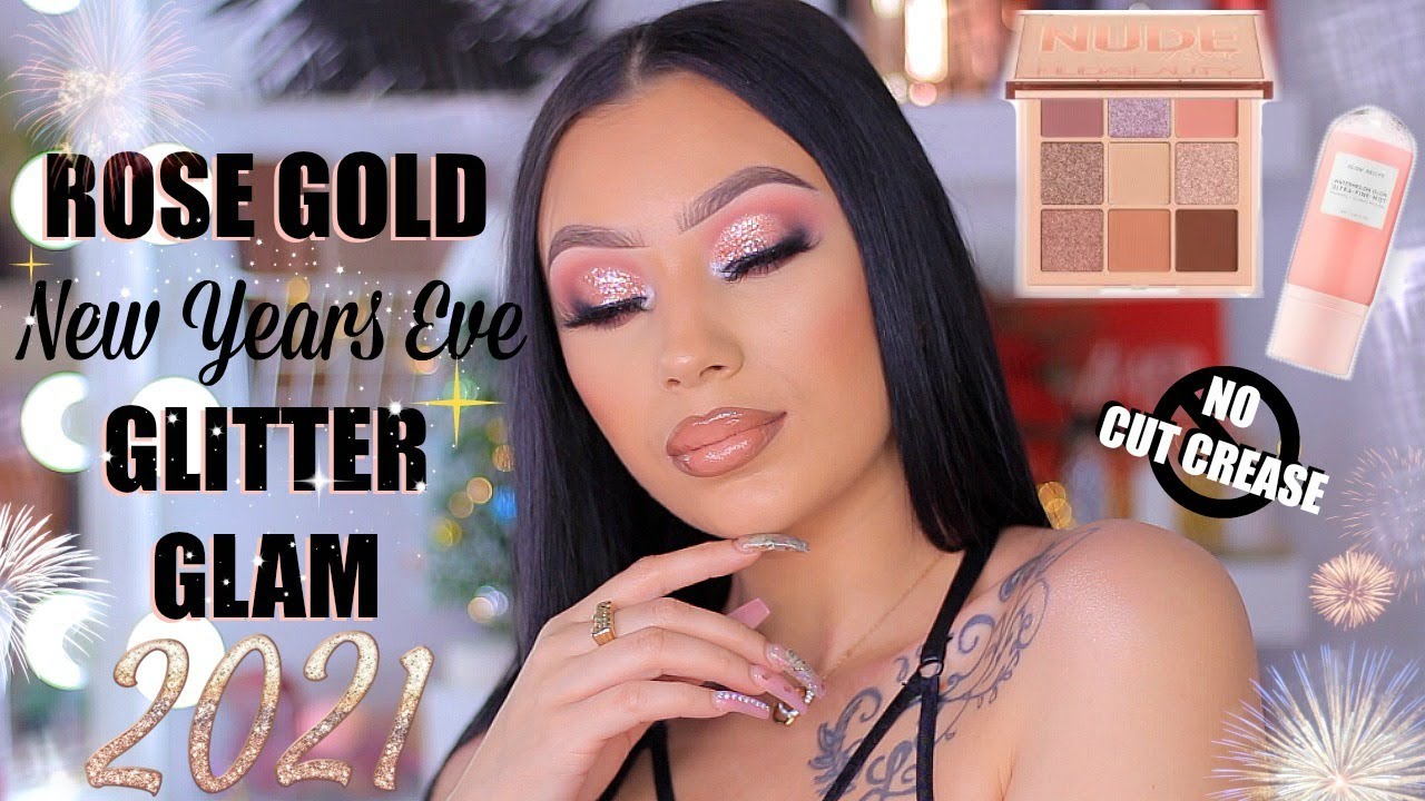 QUICK & EASY GLITTER GLAM | NEW YEARS EVE 1 HOUR GLOW UP