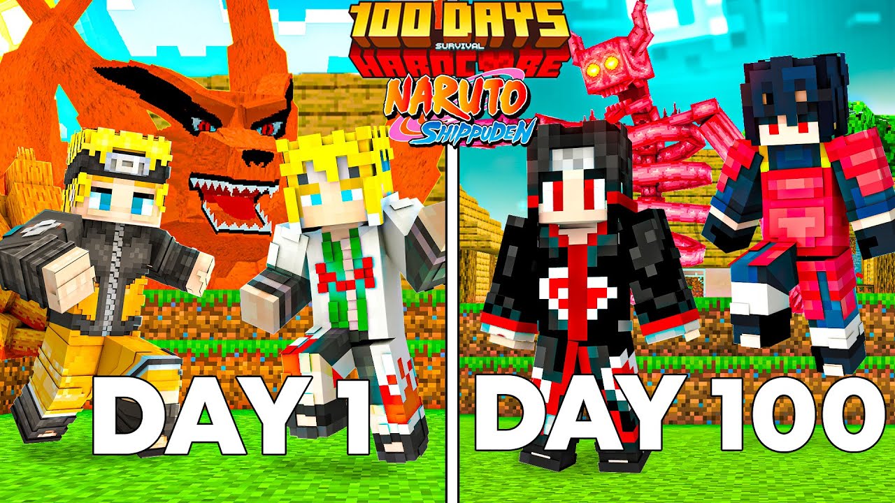 I Survived 100 Days as Minato Namikaze in Minecraft Hardcore Naruto World! (Hindi)
