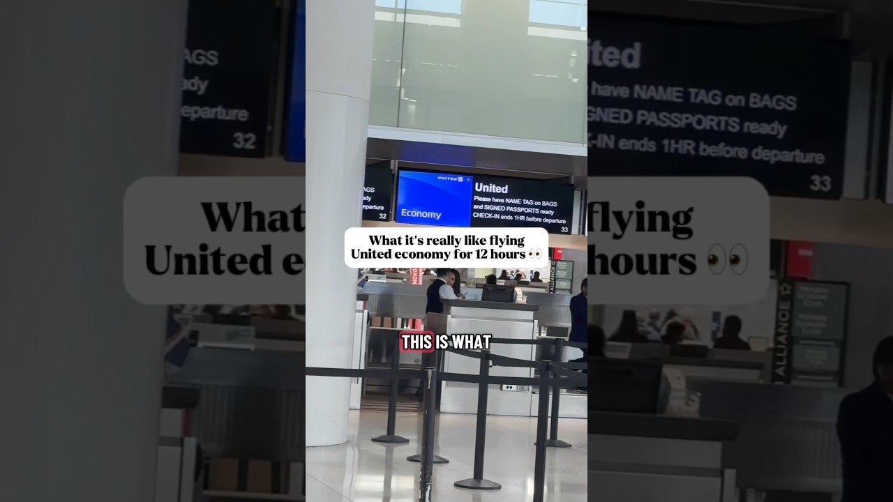 What It&rsquo;s Like Flying 12 Hours in United Airlines Economy Class ✈️