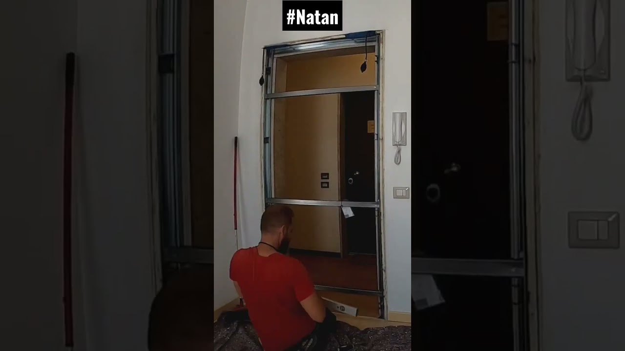 Installazione porta blindata #shorts