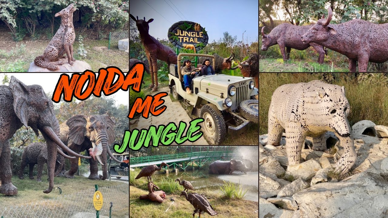 Jungle Trail Noida | Waste se Wildlife | Noida ka Sab se Unique Park | Ticket Price & Timings