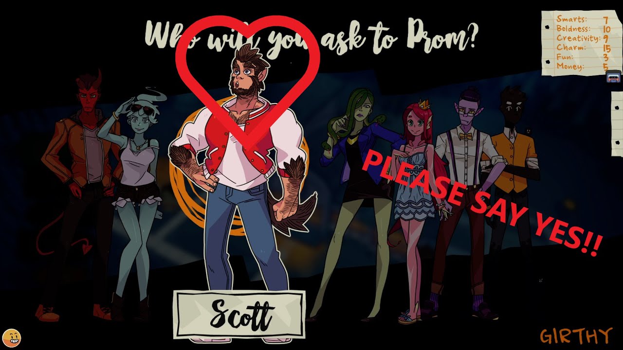 Asking Scott To Prom! (Monster Prom: XXL)